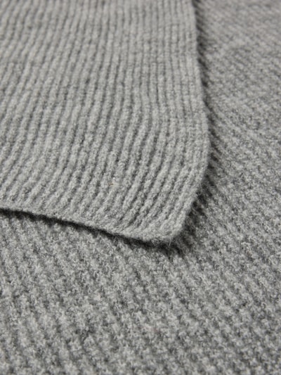 Pieces Szal z domieszką kaszmiru model ‘MOELLA’ Jasnoszary 2