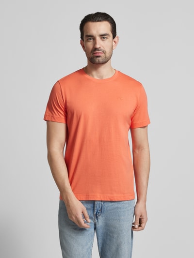 Tom Tailor Regular Fit T-Shirt aus reiner Baumwolle Koralle 4