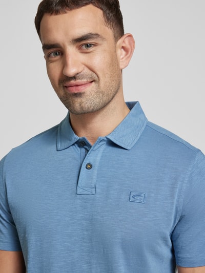 camel active Poloshirt mit Label-Stitching Hellblau 3