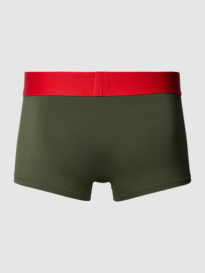 HUGO Boxershort met elastische band met logo Olijfgroen - 3