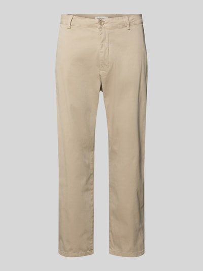 Produktfoto, Chino mit Eingrifftaschen Modell 'PEPE' von Casual Friday in Beige, Regular-Fit, Knopf-Reißverschluss, glatte Oberfläche, für Herren