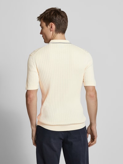 Gant Slim Fit Poloshirt mit Label-Stitching Offwhite 5