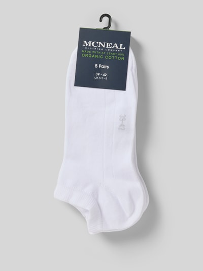 MCNEAL Sneakersocken mit Stretch-Anteil im 5er-Pack Weiss 3
