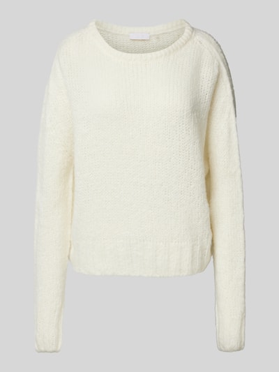 Rich & Royal Strickpullover mit Rundhalsausschnitt Offwhite 2