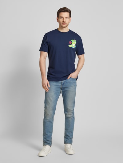 MC2 Saint Barth T-Shirt mit Statement-Print Marine 1