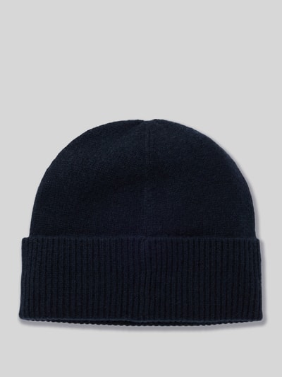 BOSS Czapka z czystego kaszmiru model ‘HONESTO’ Ciemnoniebieski 3