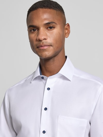 OLYMP Modern Fit Businesshemd mit Kentkragen Modell 'Global Kent' Weiss 3