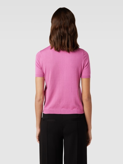 Weekend Max Mara Strickshirt mit Seiden-Anteil Modell 'ARGO' Fuchsia 5