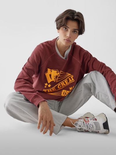 The Great Sweatshirt mit Brand-Detail Bordeaux 6