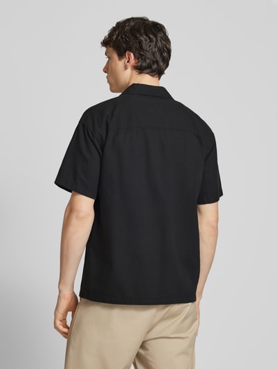 Jack & Jones Regular fit vrijetijdsoverhemd met resortkraag, model 'BREEZE' Zwart - 5