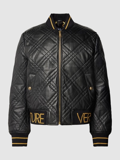 Versace Jeans Couture Lederjacke in Steppoptik Black 2