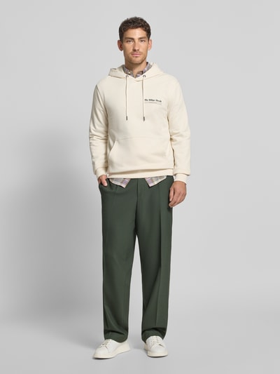 Tommy Hilfiger Regular Fit Hoodie aus reiner Baumwolle Offwhite 1