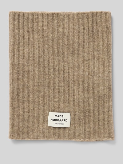 MADS NØRGAARD Colsjaal van scheerwolmix, model 'Tosca' Taupe gemêleerd - 1