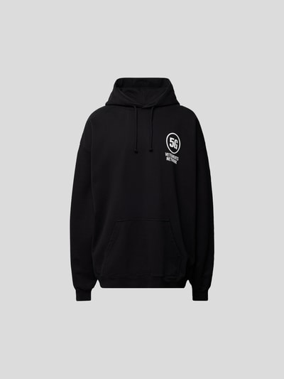 VETEMENTS Hoodie mit Label-Prints Schwarz 2