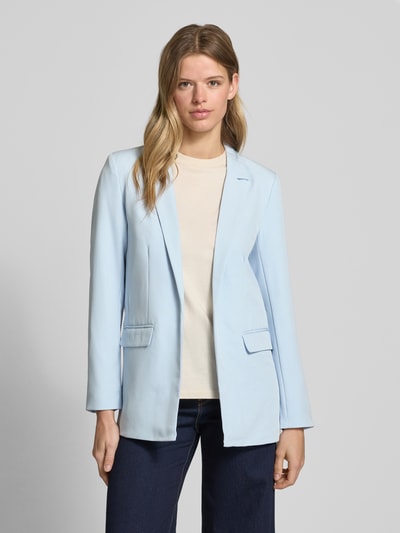 Pieces Loose fit lange blazer met klepzakken, model 'BOZZY' Lichtblauw - 4