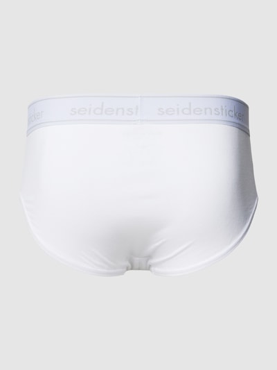 Seidensticker Slip mit Label-Bund Modell 'COTTON FLEX' im 3er-Pack Weiss 3