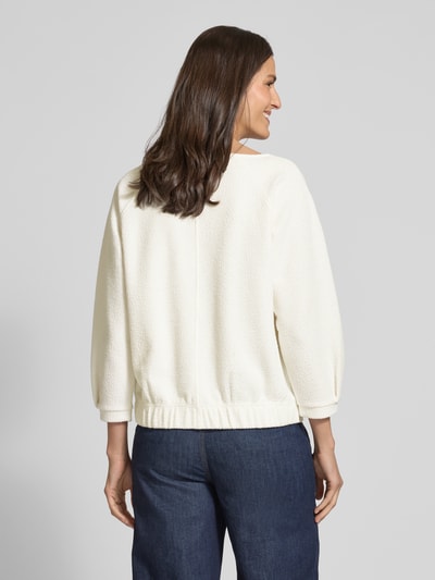 OPUS Sweatshirt mit U-Boot-Ausschnitt Modell 'Gasba' Offwhite 5