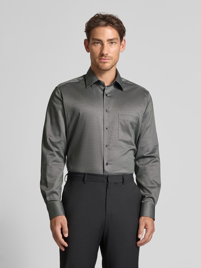 ETERNA Modern Fit Business-Hemd mit Kentkragen Black 4