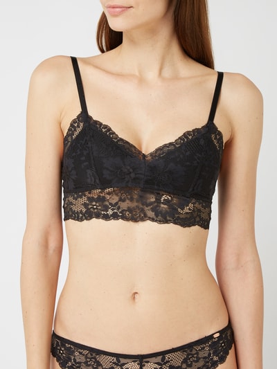 Skiny Bralette aus floraler Spitze Black 4