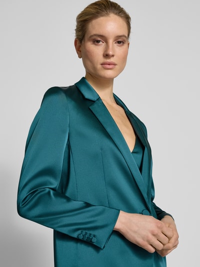 Jake*s Cocktail Regular fit blazer met paspelzakken Donkergroen gemêleerd - 3