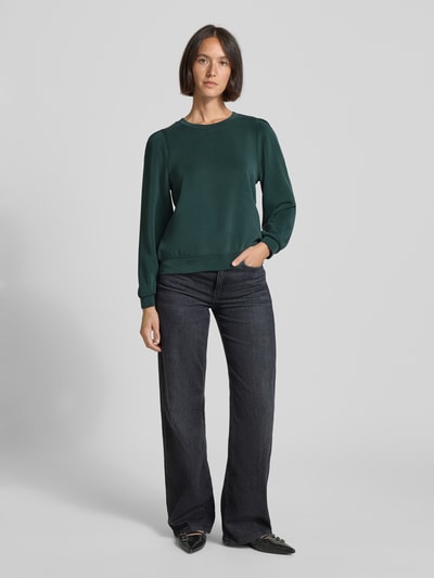 s.Oliver RED LABEL Regular fit sweatshirt van modalmix Donkergroen - 1