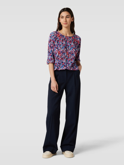 Christian Berg Woman Shirt met lange mouwen met all-over motief Donkerblauw - 1