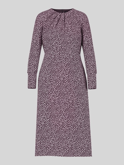 Marc Cain Getailleerde maxi-jurk van viscosemix Bordeaux - 2
