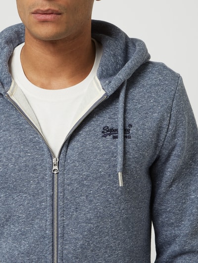 Superdry Sweatjacke mit Kapuze  Rauchblau Melange 3