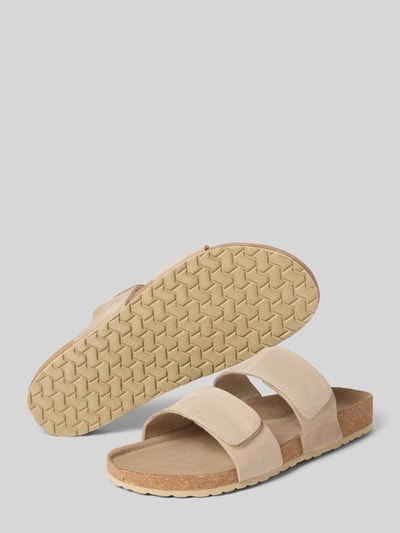 JACK & JONES Sandalette aus Kalbsleder Modell 'MALTA' Beige 4