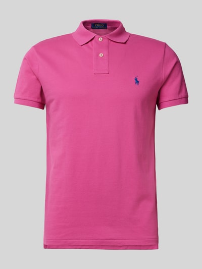 Polo Ralph Lauren Poloshirt mit Label-Stitching Pink 2