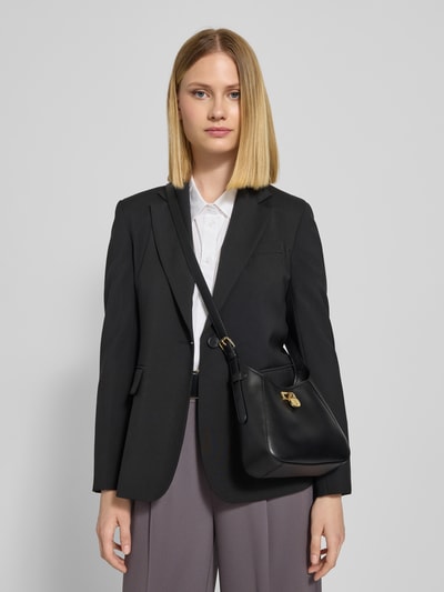 Lauren Ralph Lauren Lederhandtasche mit Label-Anhänger Modell 'TANNER' Black 1