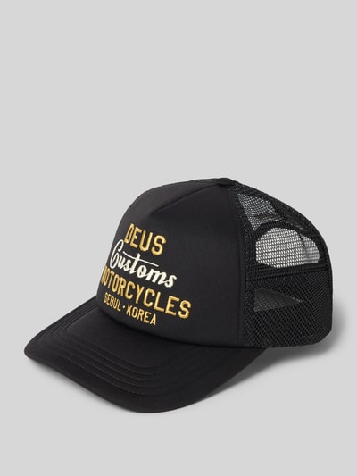 DEUS EX MACHINA Basecap mit Label-Stitching Modell 'Kamli' Black 1