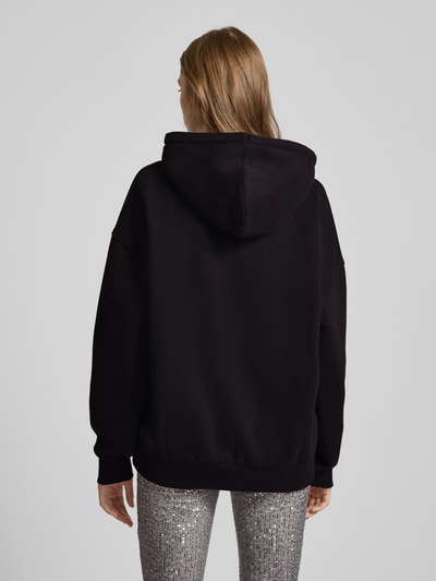 Review Oversized Hoodie mit gerippten Abschlüssen Black 5