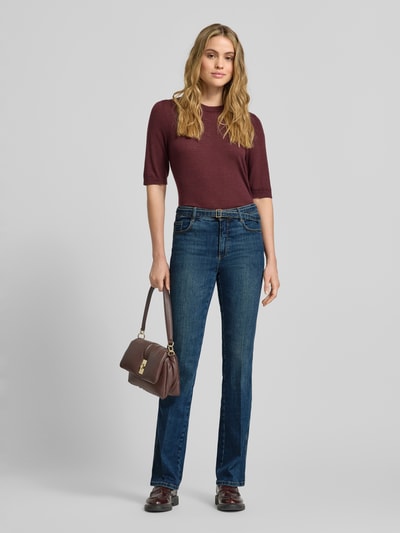 Brax Flared fit jeans met tailleband, model 'Mary' Jeansblauw - 1