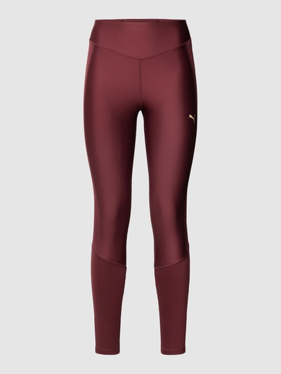 PUMA PERFORMANCE Leggings mit Label-Print Bordeaux 2