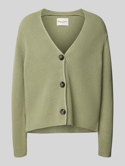 Marc O'Polo Relaxed Fit Strickjacke aus reiner Baumwolle Lind 2