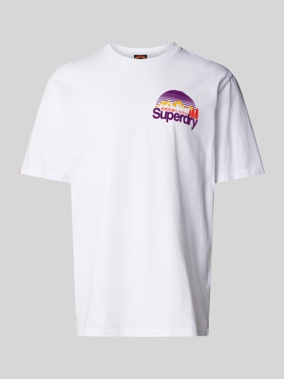 Superdry T-Shirt mit Label-Detail Weiss 1