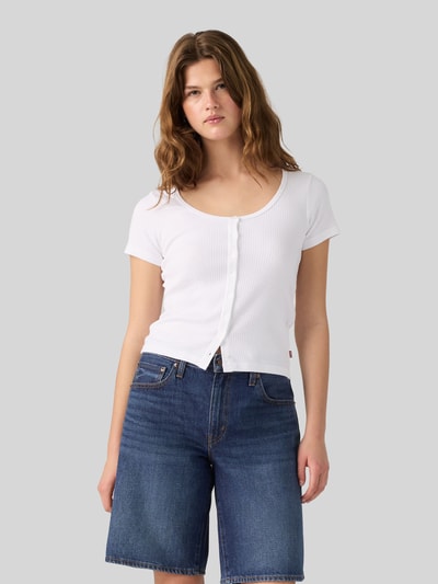 Levi's® Slim fit t-shirt van katoenmix Wit - 3