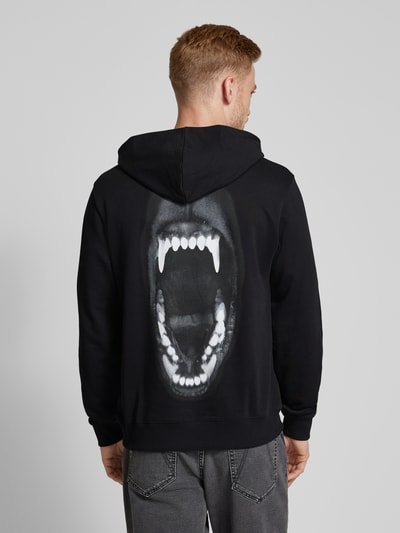 HUGO Hoodie mit Label-Print Modell 'Dartchon' Black 5