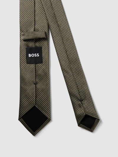 BOSS Slim Fit Krawatte mit Strukturmuster Lind 3