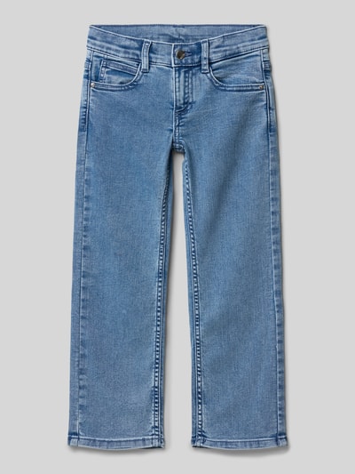 s.Oliver RED LABEL Straight Fit Jeans aus Baumwoll-Mix Blau 1
