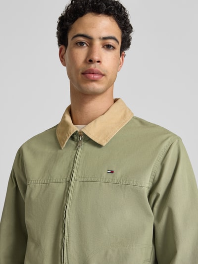 Tommy Jeans Bluzon z czystej bawełny o kroju regular fit Oliwkowy 3