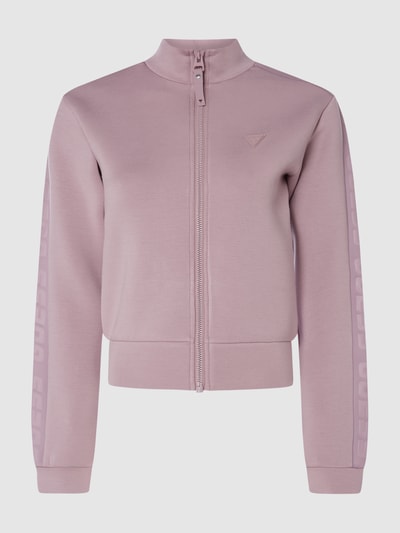 Guess Activewear Sweatjacke aus Scuba Modell 'Allie' Flieder 1