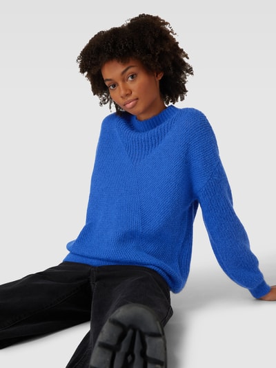 Only Gebreide pullover met structuurmotief, model 'ALISA' Koningsblauw - 3