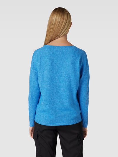 Only Gebreide pullover met V-hals, model 'RICA LIFE' Bleu - 5