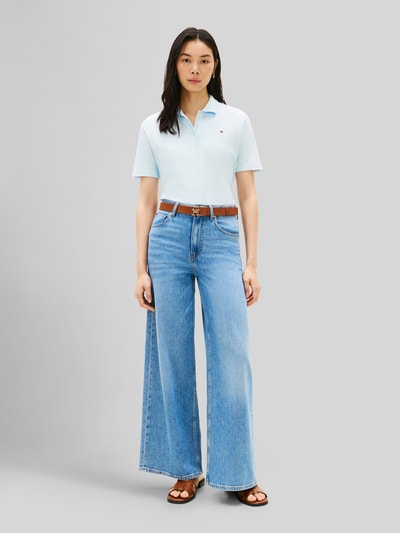 Tommy Hilfiger Regular Fit Poloshirts aus Baumwoll-Mix Hellblau 1