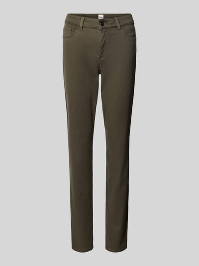 Brax Straight fit jeans in 5-pocketmodel, model 'STYLE.SHAKIRA' Kaki - 2