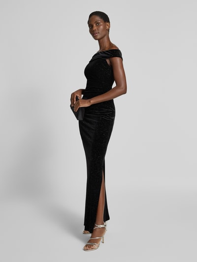 Christian Berg Cocktail Avondjurk met off shoulder-design Zwart - 1