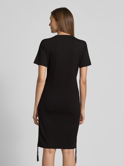 LIU JO SPORT Knielanges T-Shirt-Kleid mit Logo-Stitching Black 5