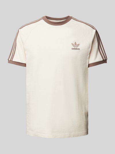 adidas Originals T-Shirt mit gerippten Abschlüssen Offwhite 1